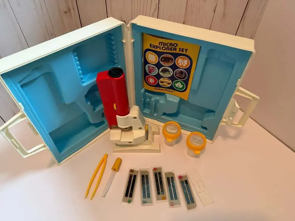 1980s Fisher-Price Micro Explorer Microscope Toy #3005